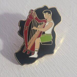 Fiachra O Corragain Irish Harpist Lapel Pin